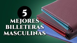 5 mejores billeteras para caballeros de cuero de calidad y de distintos tipos [upl. by Jankey181]