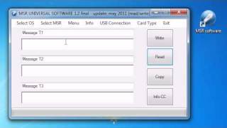 MSR software for usb [upl. by Brunhilda]