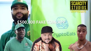 CryptoEatsUK steals £500000 in a one day coin scam endorsed by Celebrities [upl. by Goeselt]