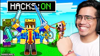 Minecraft But I Have Rare SECRET HACKS [upl. by Asiram]