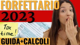 REGIME FORFETTARIO 2023 E APRIRE PARTITA IVA FORFETTARIA ONLINE Tasse esempi pratici e calcoli [upl. by Enaira886]