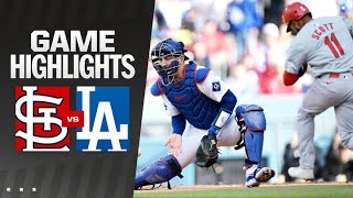 Cardinals vs Dodgers Game Highlights 33124  MLB Highlights [upl. by Imoan489]