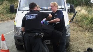 Police Arrest FIT Watch Activists at Climate Camp [upl. by Aseretairam]