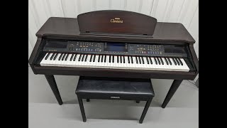 Yamaha Clavinova CVP105 digital piano arranger and stool in dark rosewood finish stock number 24022 [upl. by Rihsab]