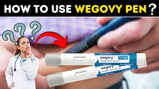 How to use Wegovy Pen A stepbystep guide [upl. by Pubilis]