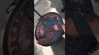 Viking shield real handmade foryou gaming new youtubeshorts youtube video love shorts fyp [upl. by Tamis]