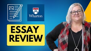 Wharton Essay Analysis and Tips  Writing Standout MBA Application Essays  Wharton Essay Strategy [upl. by Leisha]