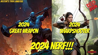 Did The DnD 2024 Great Weapon Master and Sharpshooter Feats Get Nerfed [upl. by Ardella]