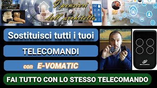 Istruzioni programmazione telecomando a codice fisso su EVOMATIC della DIEFFEMATIC TUTTO IN UNO [upl. by Ettezzus822]