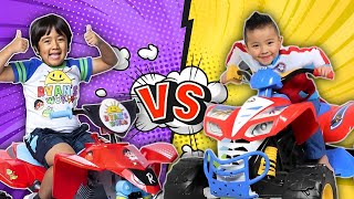 Tag with ryan Vs CKN Car Hero Subway running Gameplay  RyansWorld CKNToys [upl. by Drahsar]