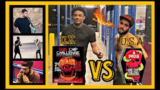 DNiMiKE  PAQUi ONE CHiP USA VS ONE CHiP CHALLENGE UK  GUY EATS BOTH CHiPS AT SAME TiME‼️ THE HOOD [upl. by Ynoep]