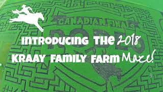 2018 Kraay Family Farm Maze Reveal  Canadian Finals Rodeo Theme [upl. by Eissirk]