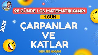 LGS 2025  Çarpanlar ve Katlar  28 Günde LGS Matematik Kampı 1Gün [upl. by Gaudette]