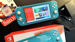 Nintendo Switch Lite Unboxing and Setup [upl. by Lanor]