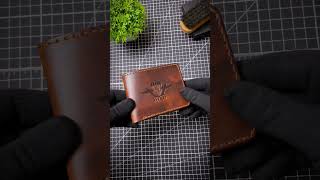 Making a Bifold wallet Ручная работа handmade [upl. by Subir]