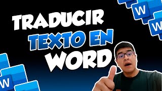 como TRADUCIR TEXTOS en WORD de ESPAÑOL a INGLES [upl. by Ebag103]