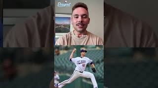 Dalton Rushing gives Jacob deGrom major props 🔥 dodgers baseball shorts [upl. by Torry]