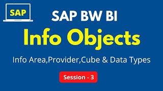 Types of InfoObjects in SAP BW BI How to Create InfoObjects  Infor AreaProviderCube amp Data Types [upl. by Hinda]