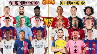 Young Footballers 🆚 Old Footballers 🔥 11🆚11 Ronaldo Mbappe Messi Bellingham Kroos Pedri [upl. by Le445]