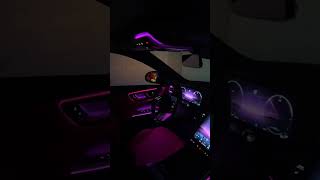 W206 C Class interior ambient lighting mercedesbenz cars car benz mercedes trending [upl. by Satterlee]