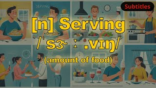 n Serving meaning amount of food with 5 examples [upl. by Candis]