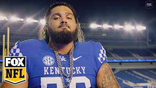 Former Kentucky Wildcats OT Darian Kinnard shares his emotional story before NFL Draft  NFL on FOX [upl. by Arezzini]