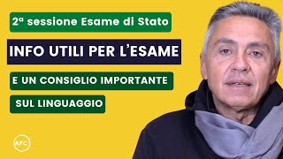 2ª sessione Esame di Stato info utili e un consiglio importante [upl. by Deckert]