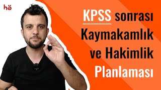 KPSS sonrası Kaymakamlık ve İdari Hakimlik Planlaması [upl. by Haye200]