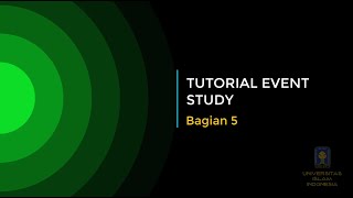 Tutorial Event Study Bagian 5 [upl. by Lorenzo]