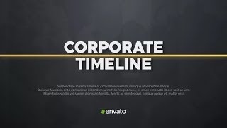 Corporate Timeline  After Effects Template  ★ AE Templates [upl. by Annay868]