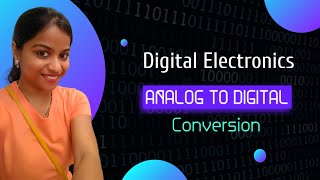 Analog to Digital Conversion ADC process  Sampling  Quantization  Encoding [upl. by Karolina]