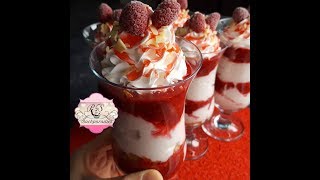 HIMBEERTRAUM DESSERT😍Leckerer Nachtisch👉 PampS Backparadies [upl. by Haukom]