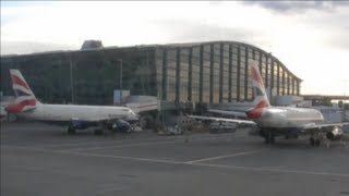 Takeoff from London Heathrow Airport Terminal 5 [upl. by Eilatam]