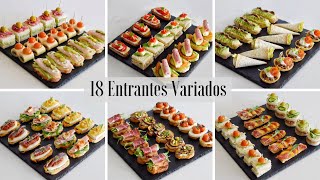 18 Deliciosas y Fáciles Recetas de CANAPÉS y ENTRANTES de Primavera  Recopilación  DarixLAB [upl. by Ynafetse665]