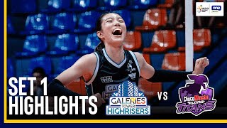 CHOCO MUCHO vs GALERIES TOWER  SET 1 HIGHLIGHTS  202425 PVL ALLFILIPINO CONFERENCE  Nov 14 [upl. by Leod249]