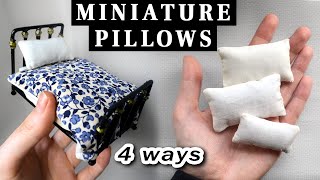 DIY Dollhouse Bedding 4 Easy Techniques for Making Miniature Pillows amp Duvets [upl. by Ulphiah214]