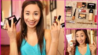 Huge Drugstore Makeup Haul ♡ With Swatches  MyLifeAsEva [upl. by Maxwell]