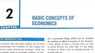 Chapter2Basic Concepts of Economics  ISC  Economics class11 Part1 20232024 [upl. by Nylcoj691]