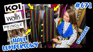 HAUL LUMPEKSOWY🤩 NIEPOWTARZALNE STYLIZACJE Z SECOND HANDU❤️ CUDOWNE ZESTAWY💜 MOC KOLORÓW💛 671 [upl. by Enneirdna]