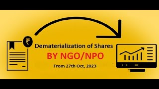 Dematerialisation of shares Sec 8 company  Impact on ngo of dematerialisation of shares [upl. by Middlesworth]