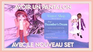 Avoir un pantalon avec le set Decembers Dream  Royale High [upl. by Yerak]