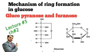 Mechanism of ring formation in glucose Lecture 3 in Urdu Hindi by dr AHadi [upl. by Notsob]