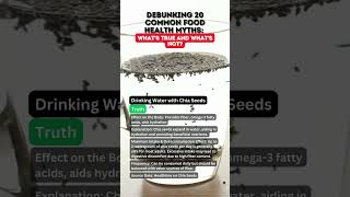 Chia Seed Water Superfood or Hype truthormyth myths myth truth [upl. by Lubeck]