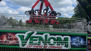 Venom  On Ride POV  James Danters Funfairs  Caerphilly Morgan Jones Park [upl. by Velvet]