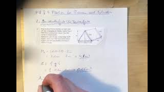 M 8 V 4 Standardaufgabe3 Textaufgabe  Flächen bei Prismen und Zylindern [upl. by Langill]