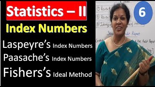 6 Laspeyre’s Index Numbers Paasache’s Index Numbers amp Fishers’s Ideal Method from Index Numbers [upl. by Alyos]