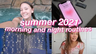 my summer MORNING amp NIGHT ROUTINES 2021 [upl. by Cleve]