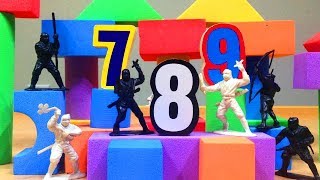 Number Ninjas Earthquake Edition  Learn Numbers 110 The Biggest Ninja Base of them All [upl. by Kcirdes652]