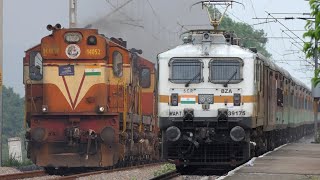 Powerful DOUBLE DIESEL Trains and Single ELECTRIC Trains at Full SPEED  Musical Track SOUNDs  I R [upl. by Any534]