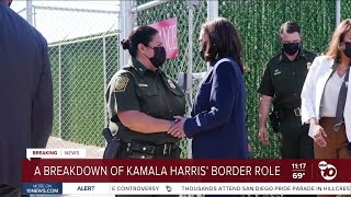 Breaking down Kamala Harris role at the border [upl. by Nahgeam]